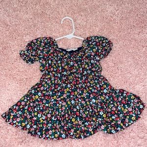 WORN ONCE JANIE AND JACK FLORAL DRESS 3-6 MONTHS